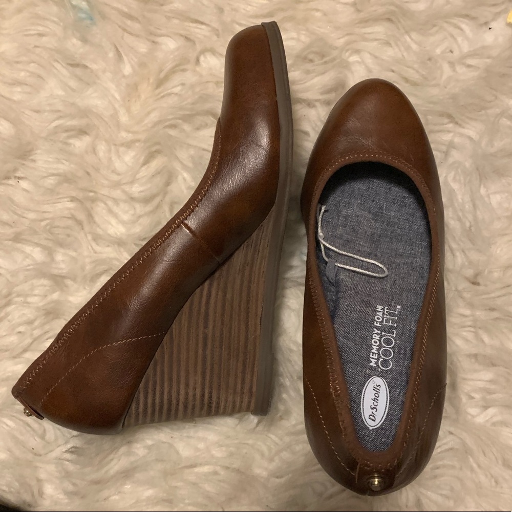 Dr Scholls brown wedges